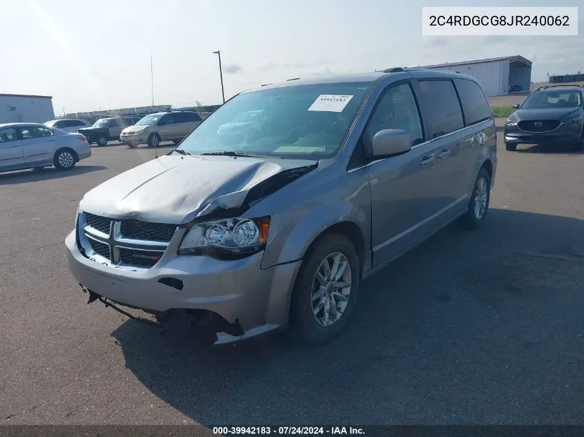 2018 Dodge Grand Caravan Sxt VIN: 2C4RDGCG8JR240062 Lot: 39942183