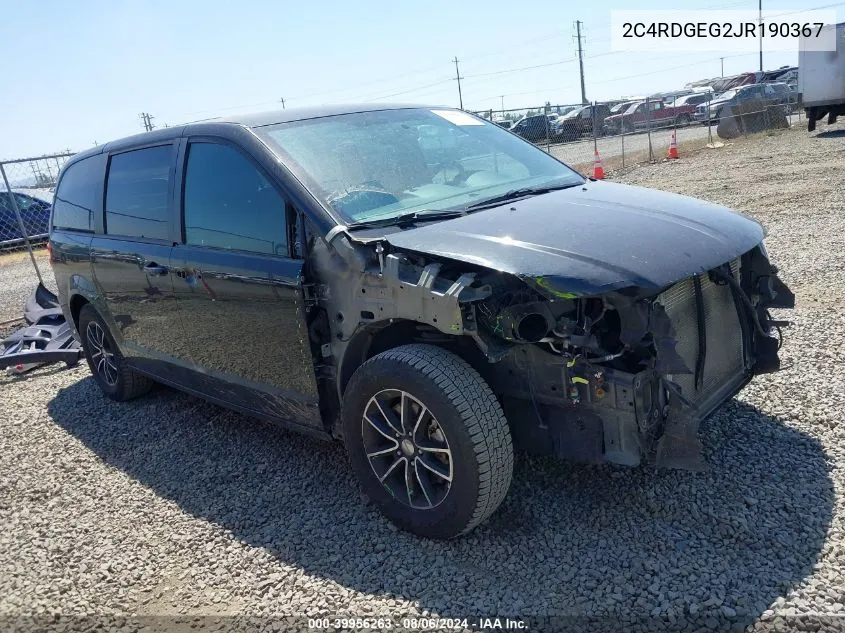 2C4RDGEG2JR190367 2018 Dodge Grand Caravan Gt