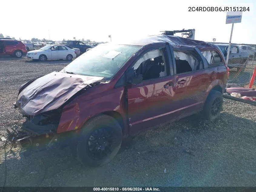 2C4RDGBG6JR151284 2018 Dodge Grand Caravan Se