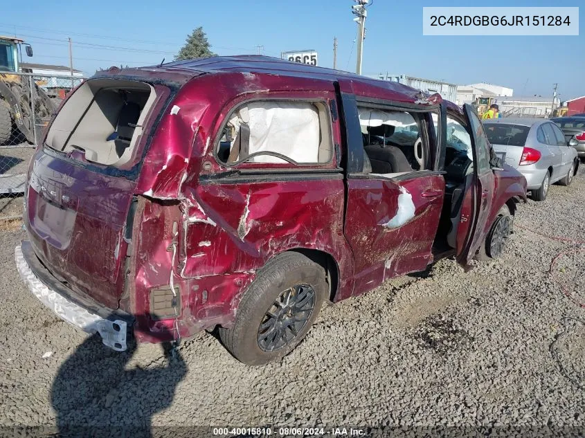 2C4RDGBG6JR151284 2018 Dodge Grand Caravan Se