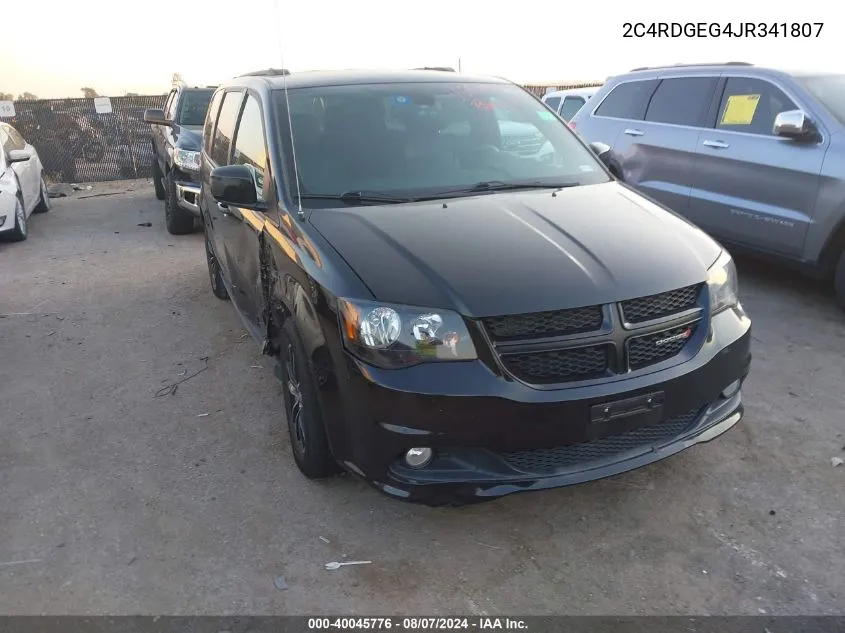 2C4RDGEG4JR341807 2018 Dodge Grand Caravan Gt