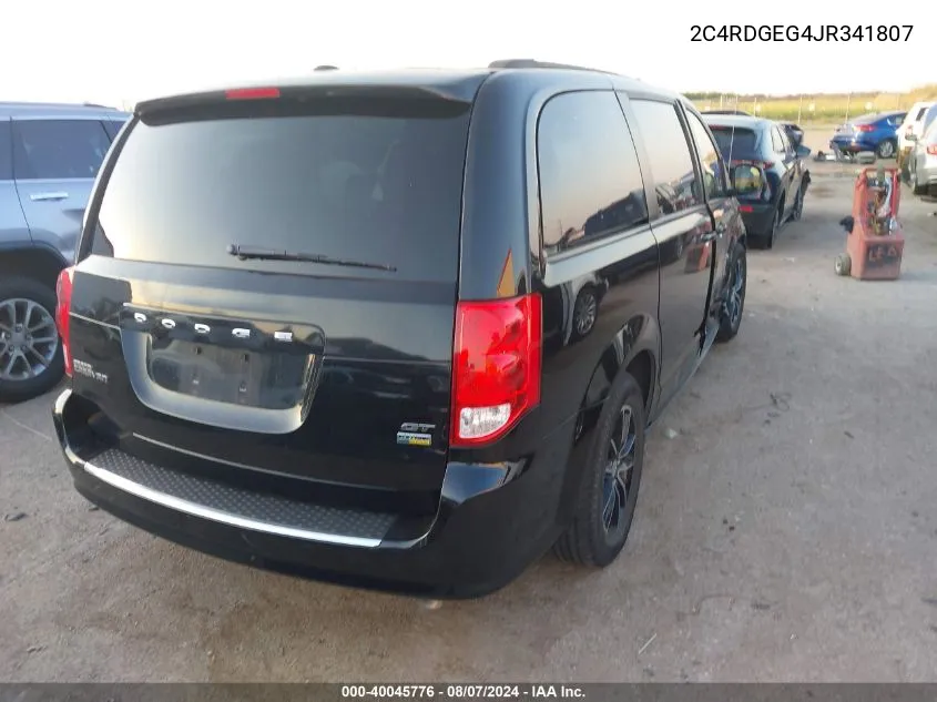 2C4RDGEG4JR341807 2018 Dodge Grand Caravan Gt