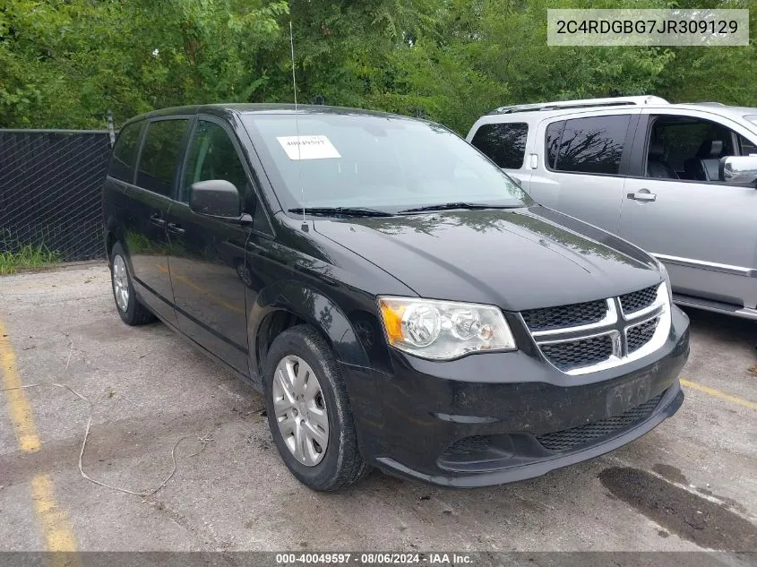 2C4RDGBG7JR309129 2018 Dodge Grand Caravan Se