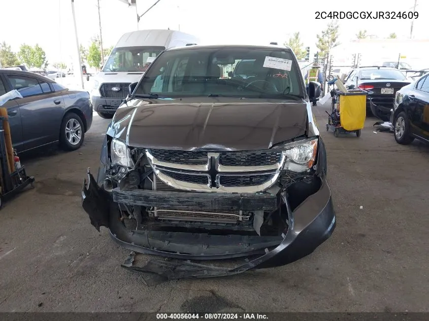 2018 Dodge Grand Caravan Sxt VIN: 2C4RDGCGXJR324609 Lot: 40056044