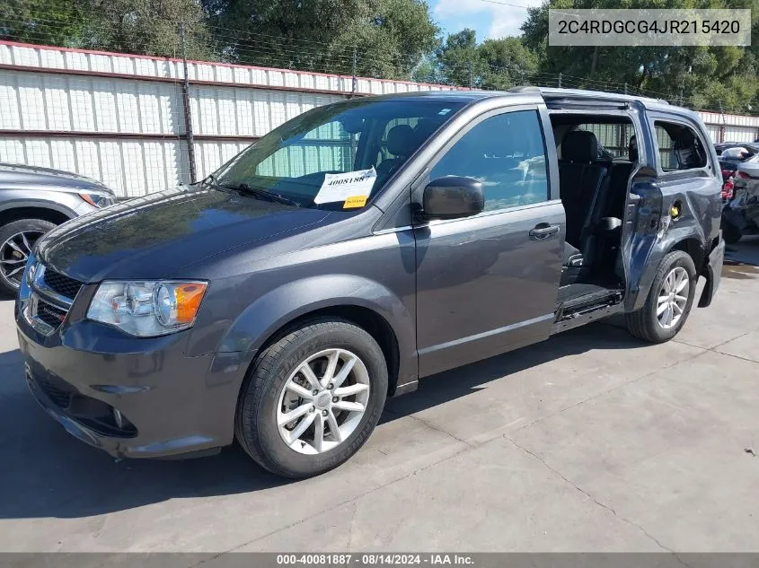 2018 Dodge Grand Caravan Sxt VIN: 2C4RDGCG4JR215420 Lot: 40081887