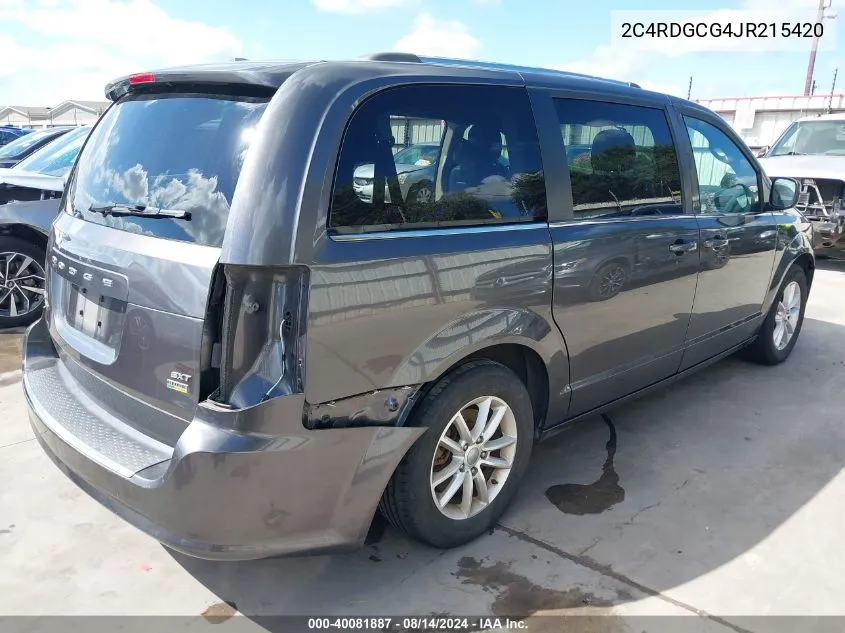 2C4RDGCG4JR215420 2018 Dodge Grand Caravan Sxt