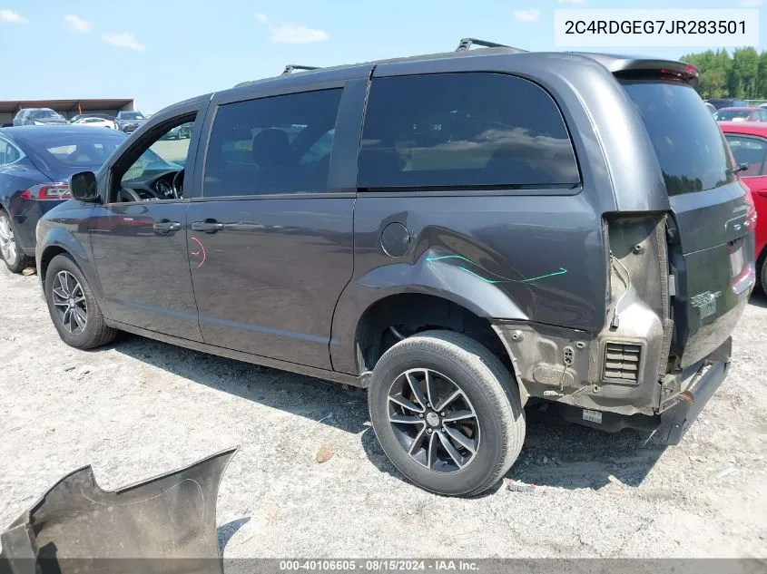 2018 Dodge Grand Caravan Gt VIN: 2C4RDGEG7JR283501 Lot: 40106605