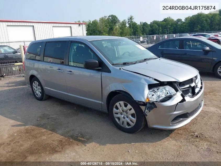 2C4RDGBG4JR175874 2018 Dodge Grand Caravan Se