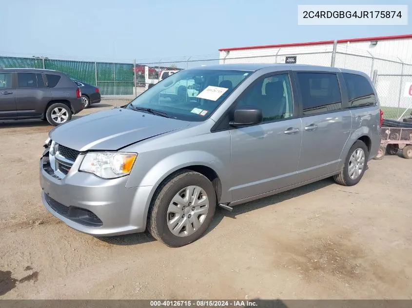 2C4RDGBG4JR175874 2018 Dodge Grand Caravan Se