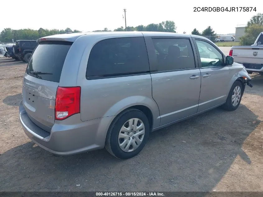 2C4RDGBG4JR175874 2018 Dodge Grand Caravan Se