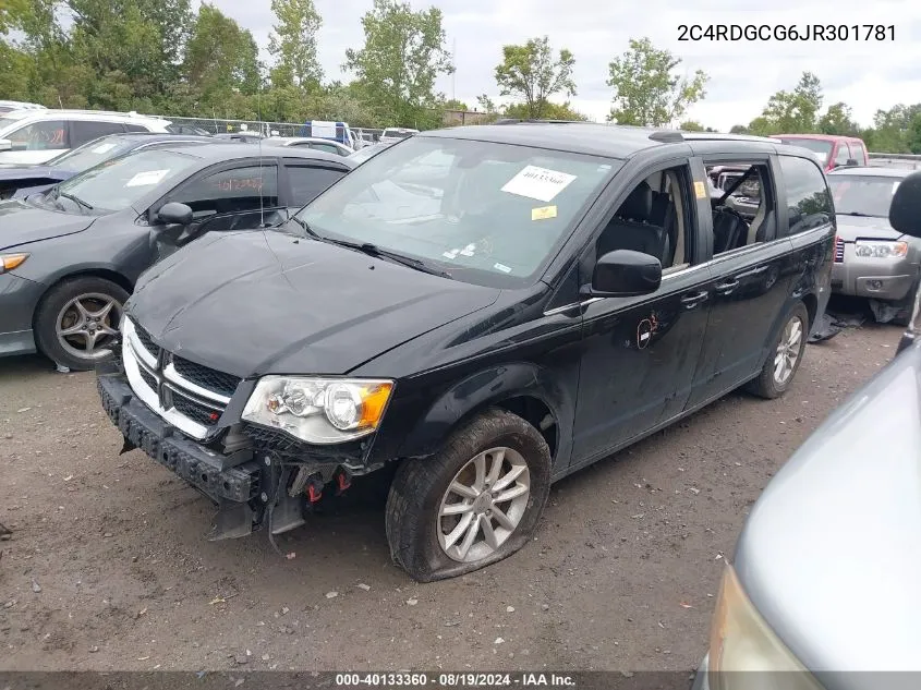 2018 Dodge Grand Caravan Sxt VIN: 2C4RDGCG6JR301781 Lot: 40133360