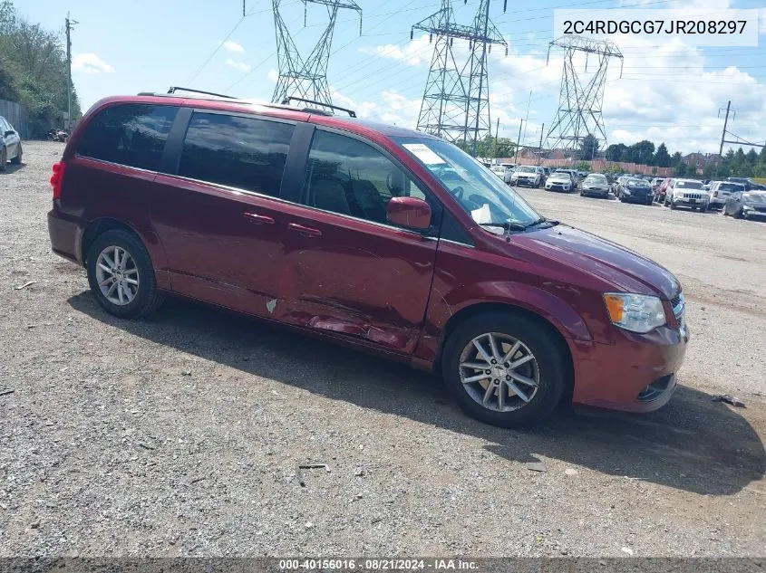 2018 Dodge Grand Caravan Sxt VIN: 2C4RDGCG7JR208297 Lot: 40156016