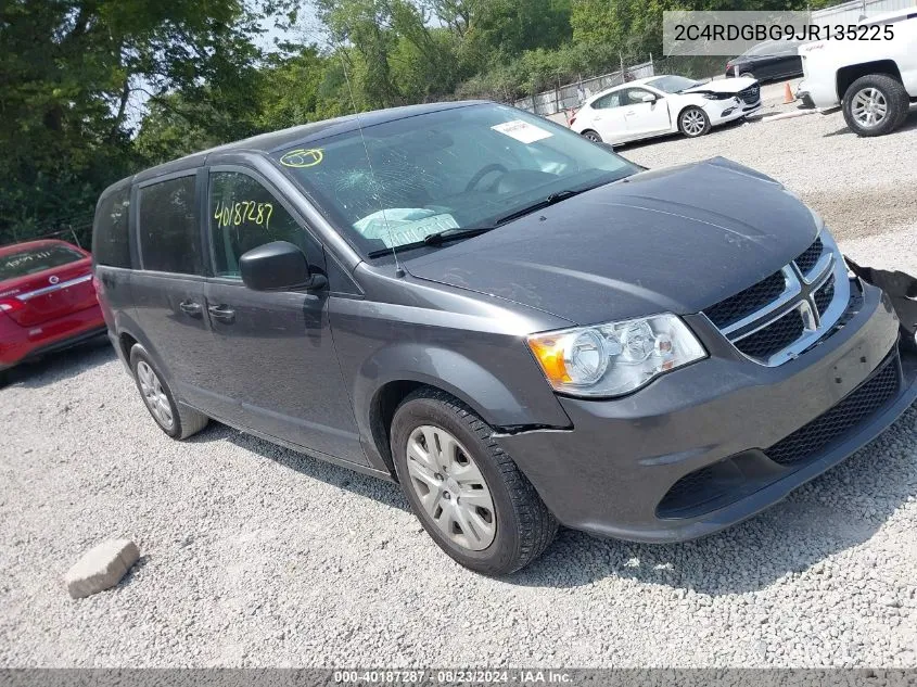 2018 Dodge Grand Caravan Se VIN: 2C4RDGBG9JR135225 Lot: 40187287