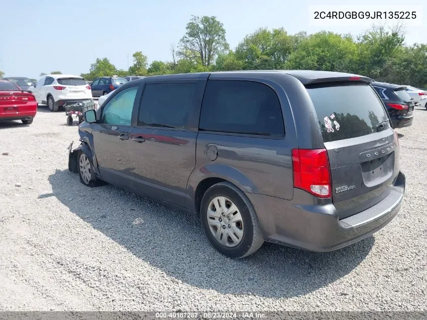 2018 Dodge Grand Caravan Se VIN: 2C4RDGBG9JR135225 Lot: 40187287