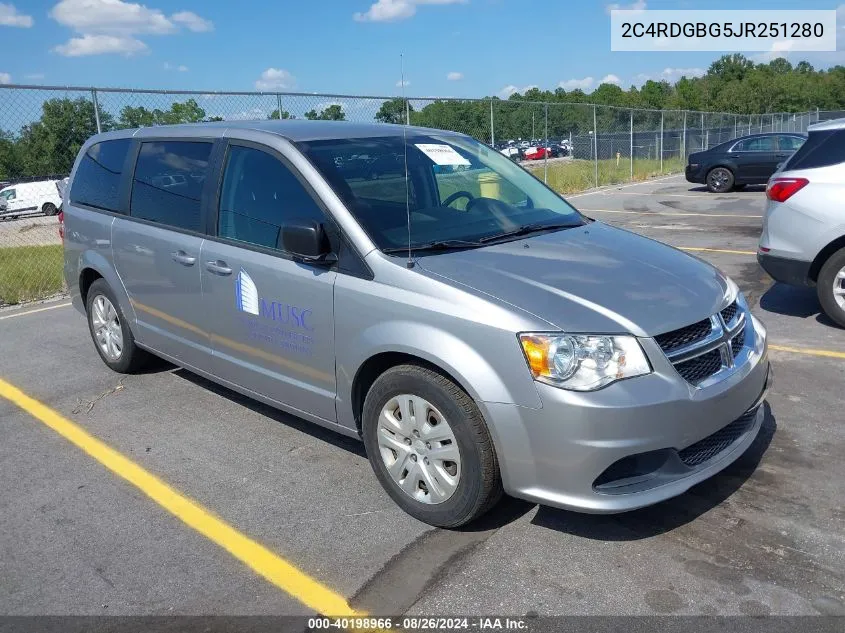 2C4RDGBG5JR251280 2018 Dodge Grand Caravan Se