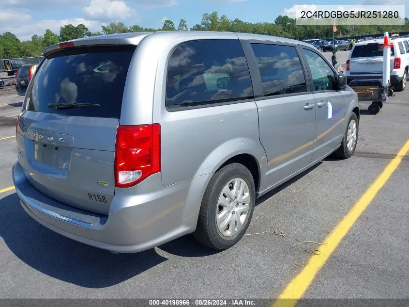 2018 Dodge Grand Caravan Se VIN: 2C4RDGBG5JR251280 Lot: 40198966