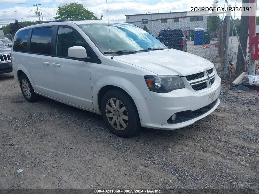 2018 Dodge Grand Caravan Gt VIN: 2C4RDGEGXJR336191 Lot: 40231660