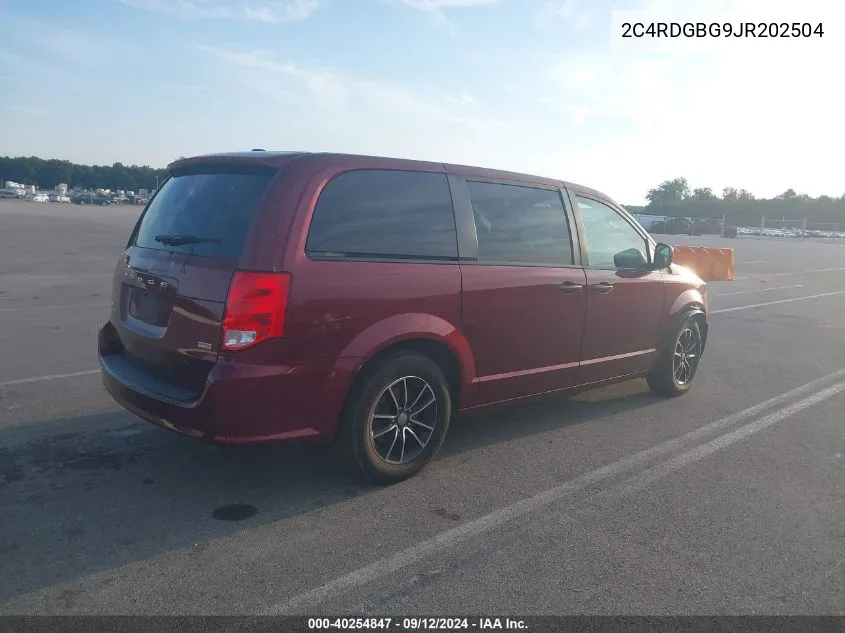 2C4RDGBG9JR202504 2018 Dodge Grand Caravan Se Plus