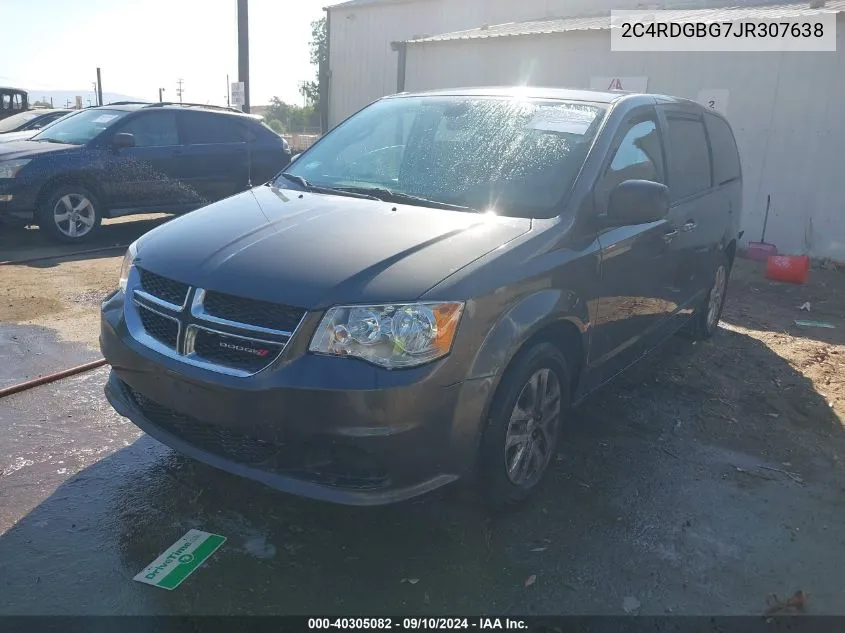 2018 Dodge Grand Caravan Se VIN: 2C4RDGBG7JR307638 Lot: 40305082