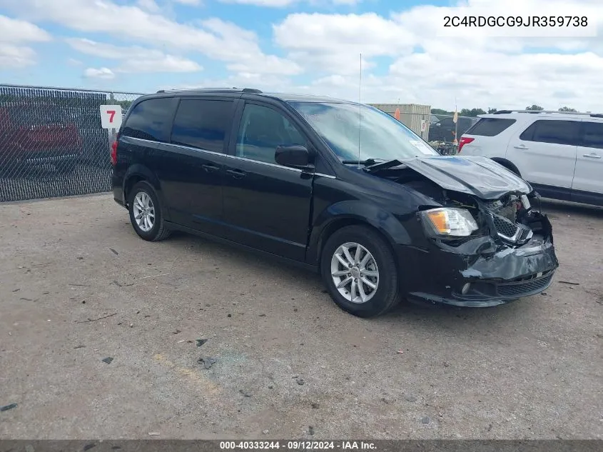 2018 Dodge Grand Caravan Sxt VIN: 2C4RDGCG9JR359738 Lot: 40333244