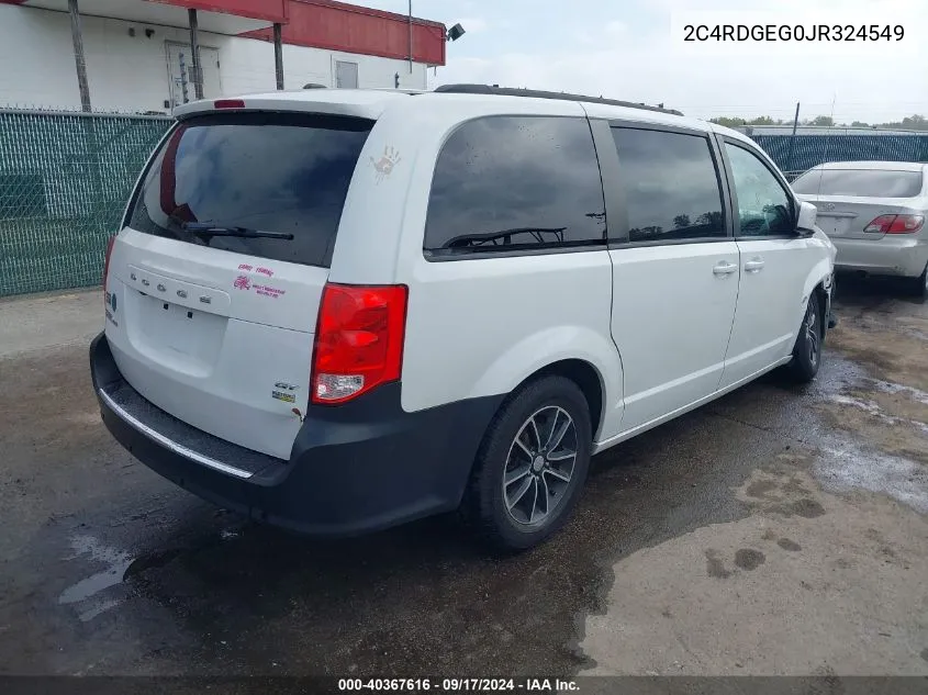 2018 Dodge Grand Caravan Gt VIN: 2C4RDGEG0JR324549 Lot: 40367616