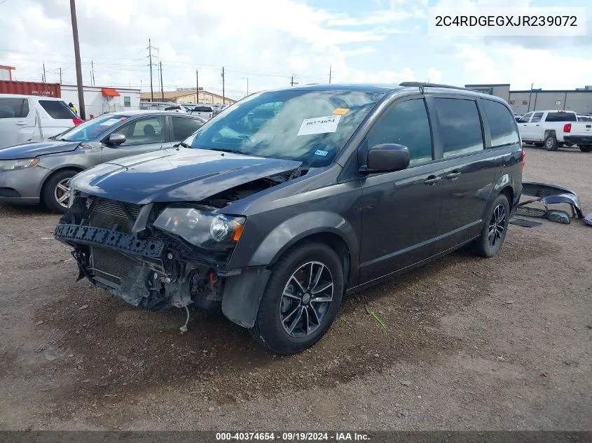 2018 Dodge Grand Caravan Gt VIN: 2C4RDGEGXJR239072 Lot: 40374654