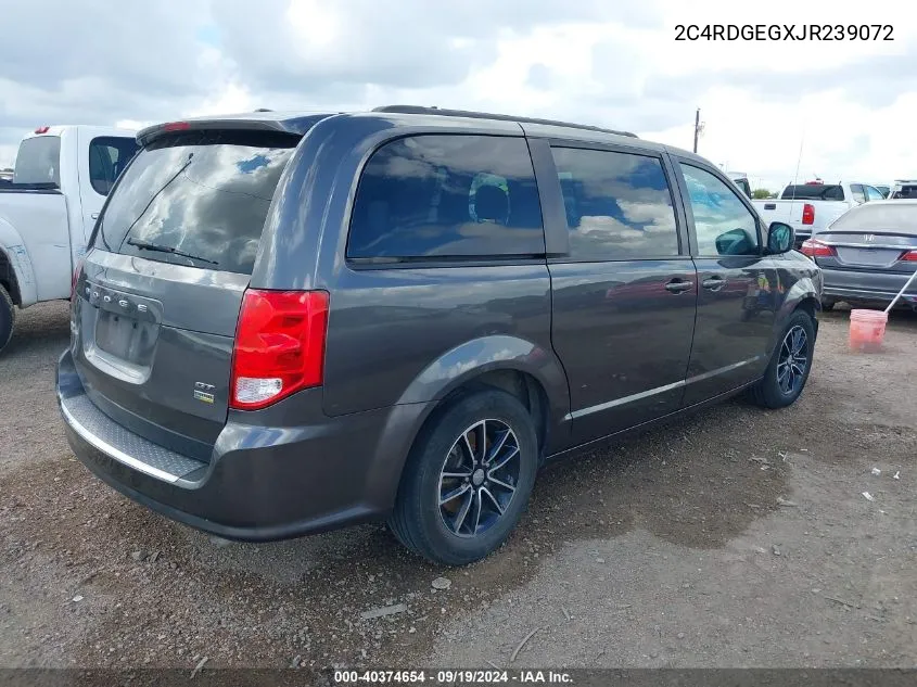 2018 Dodge Grand Caravan Gt VIN: 2C4RDGEGXJR239072 Lot: 40374654