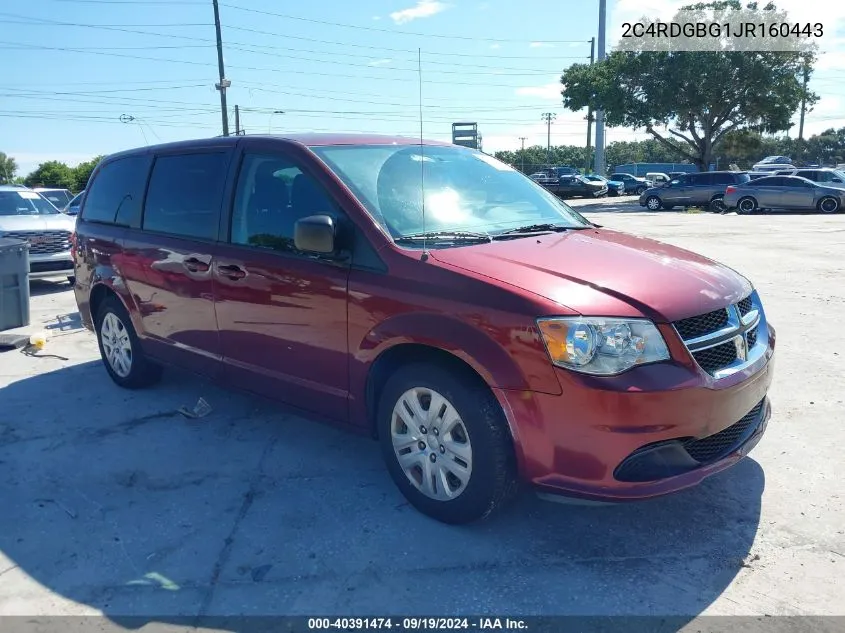 2C4RDGBG1JR160443 2018 Dodge Grand Caravan Se