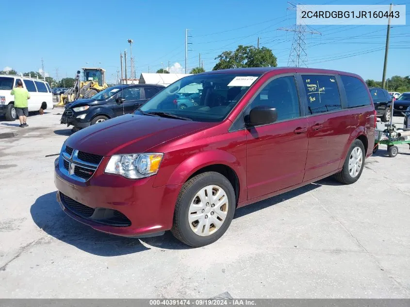 2C4RDGBG1JR160443 2018 Dodge Grand Caravan Se