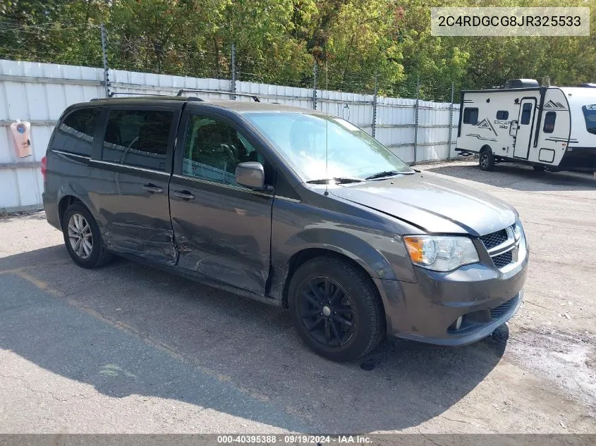 2018 Dodge Grand Caravan Sxt VIN: 2C4RDGCG8JR325533 Lot: 40395388