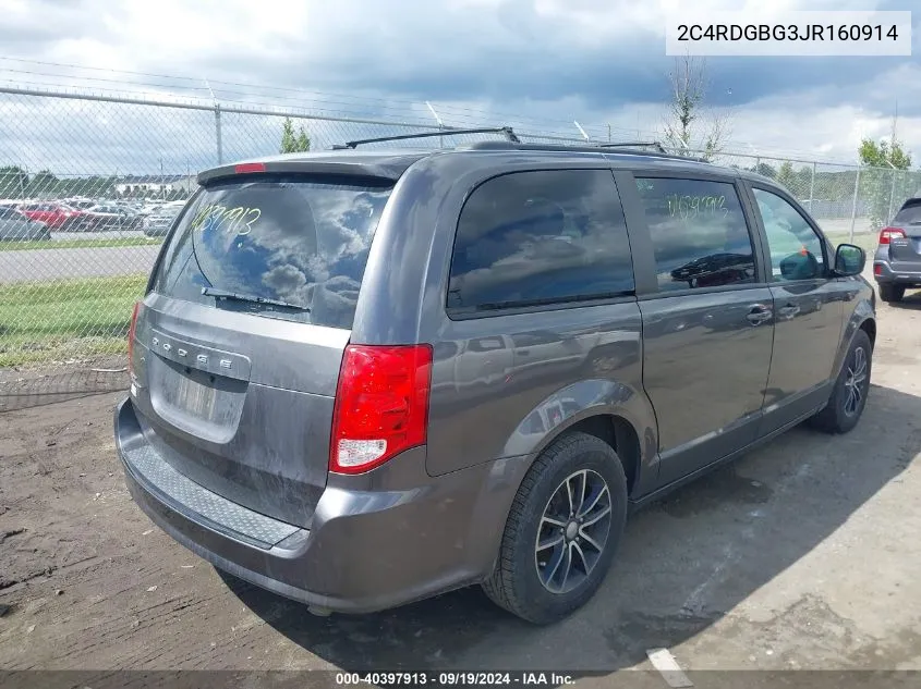 2C4RDGBG3JR160914 2018 Dodge Grand Caravan Se Plus