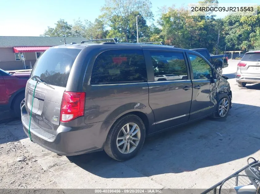 2C4RDGCG9JR215543 2018 Dodge Grand Caravan Sxt