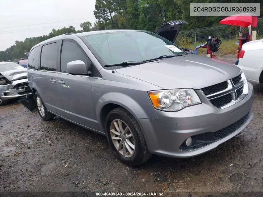 2018 Dodge Grand Caravan Sxt VIN: 2C4RDGCG0JR360938 Lot: 40409340