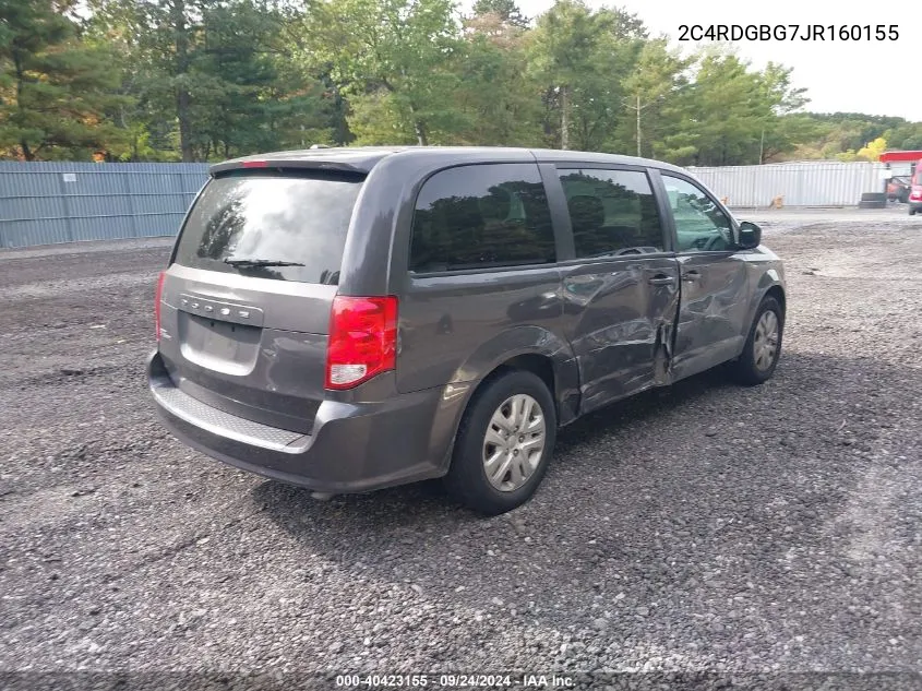 2C4RDGBG7JR160155 2018 Dodge Grand Caravan Se