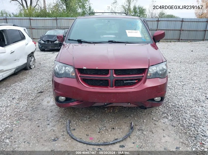 2018 Dodge Grand Caravan Gt VIN: 2C4RDGEGXJR239167 Lot: 40457447