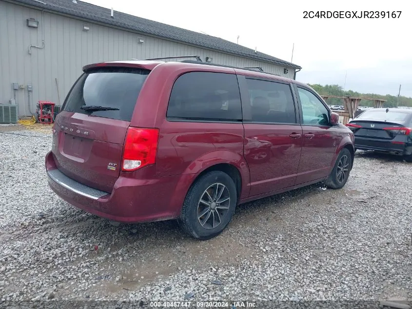 2018 Dodge Grand Caravan Gt VIN: 2C4RDGEGXJR239167 Lot: 40457447