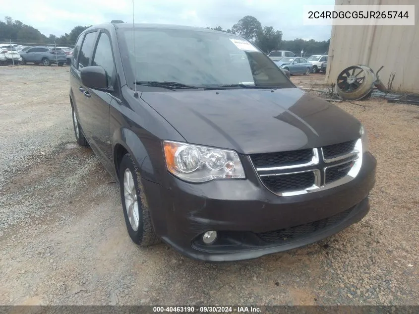 2018 Dodge Grand Caravan Sxt VIN: 2C4RDGCG5JR265744 Lot: 40463190