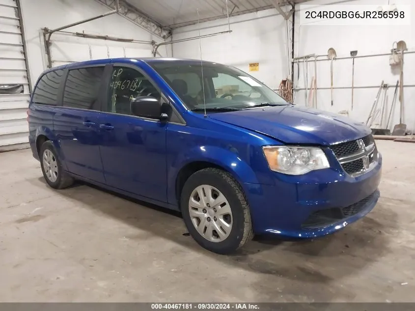 2018 Dodge Grand Caravan Se VIN: 2C4RDGBG6JR256598 Lot: 40467181