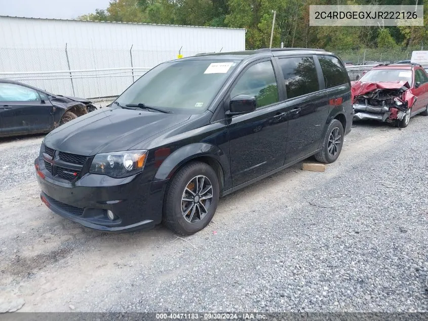 2018 Dodge Grand Caravan Gt VIN: 2C4RDGEGXJR222126 Lot: 40471183