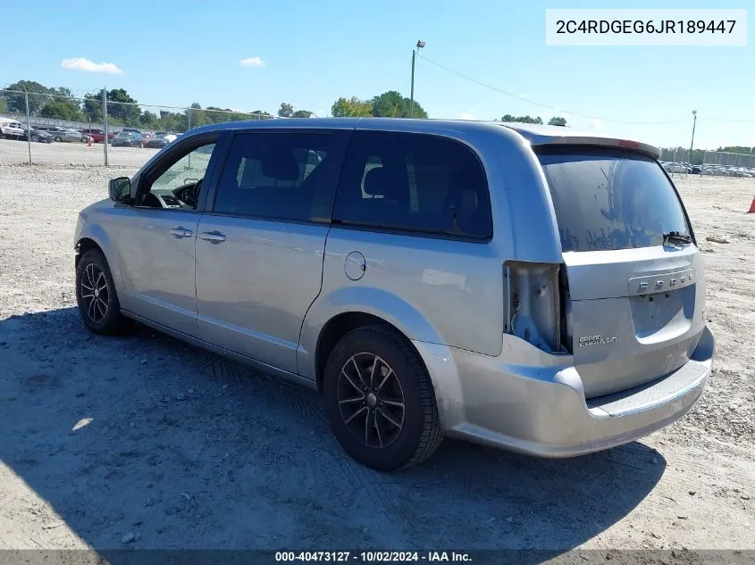 2C4RDGEG6JR189447 2018 Dodge Grand Caravan Gt