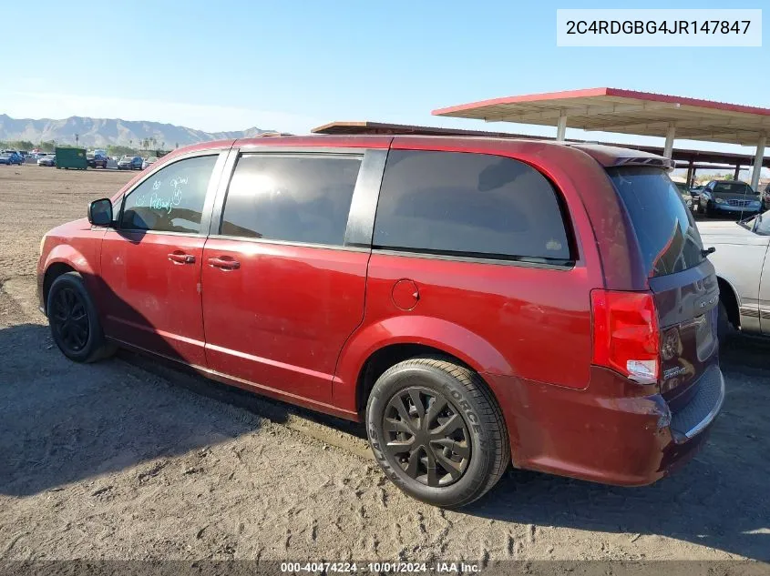 2018 Dodge Grand Caravan Se VIN: 2C4RDGBG4JR147847 Lot: 40474224