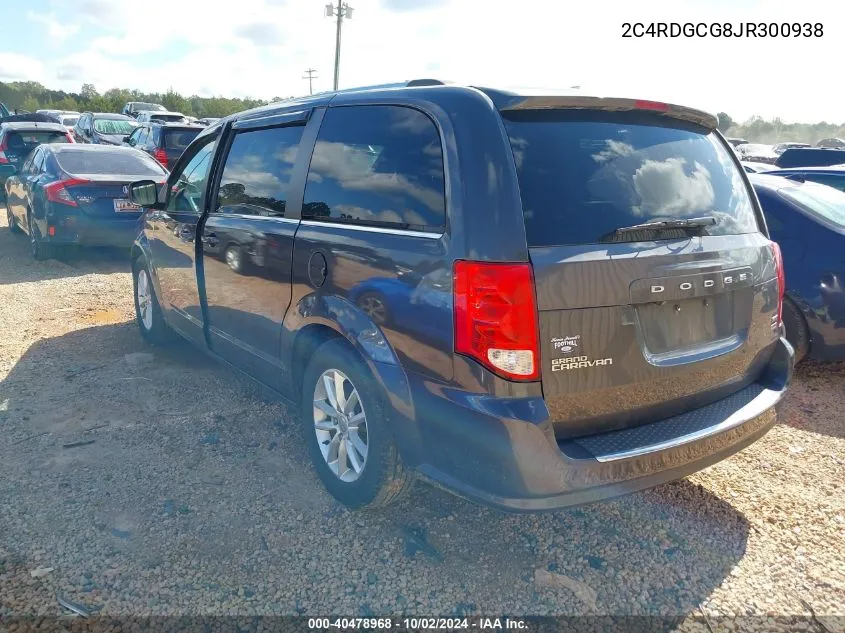 2C4RDGCG8JR300938 2018 Dodge Grand Caravan Sxt