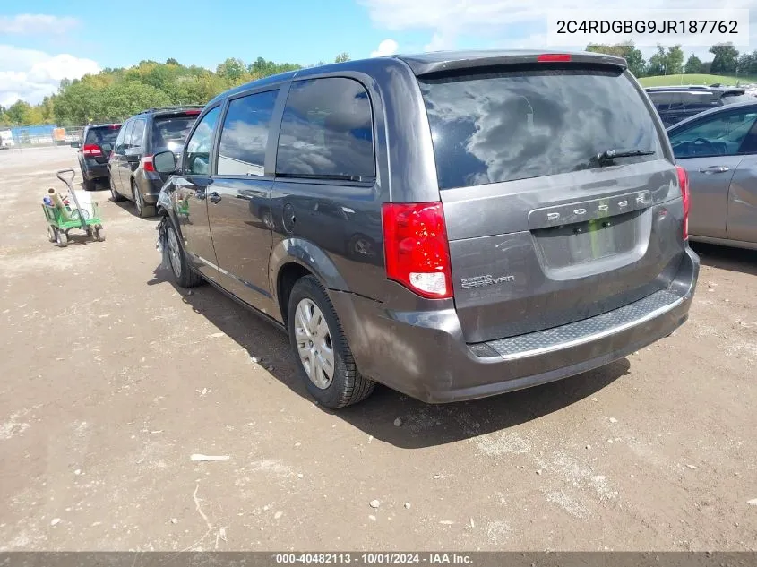 2C4RDGBG9JR187762 2018 Dodge Grand Caravan Se