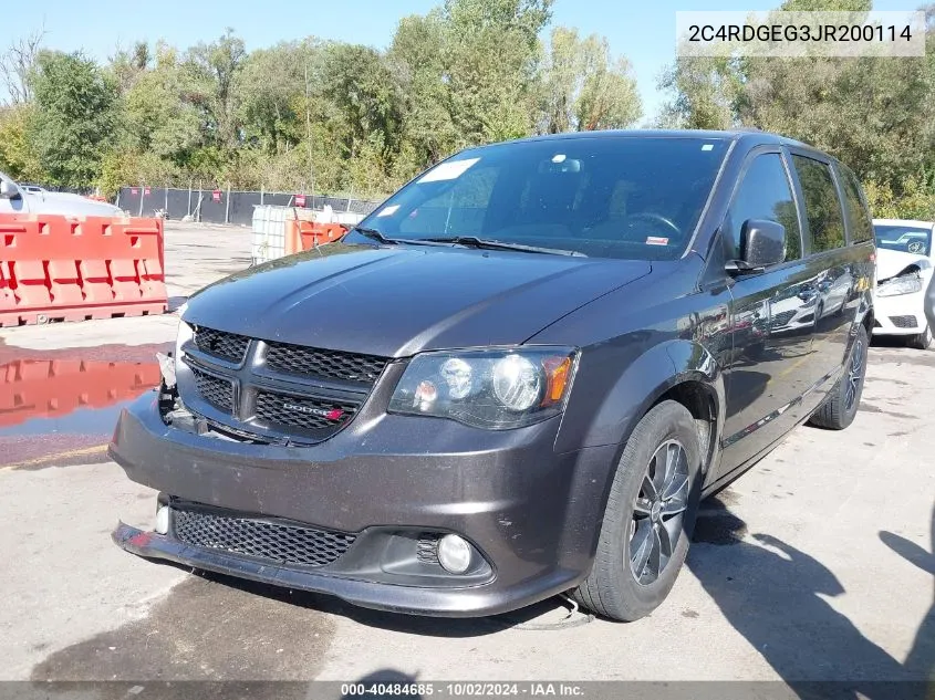 2018 Dodge Grand Caravan Gt VIN: 2C4RDGEG3JR200114 Lot: 40484685