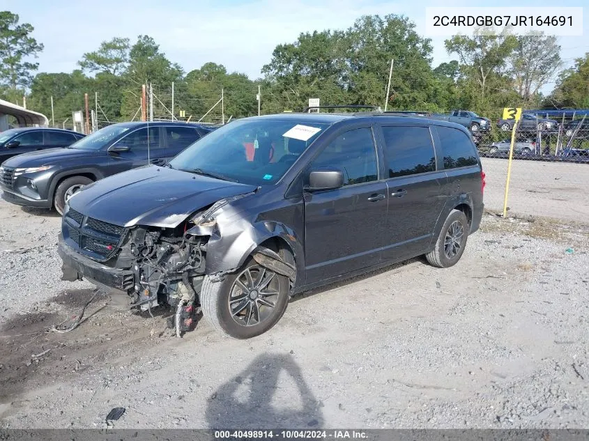 2018 Dodge Grand Caravan Se Plus VIN: 2C4RDGBG7JR164691 Lot: 40498914