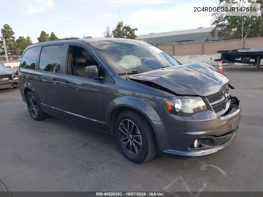 2018 Dodge Grand Caravan Gt VIN: 2C4RDGEG3JR147656 Lot: 40526253