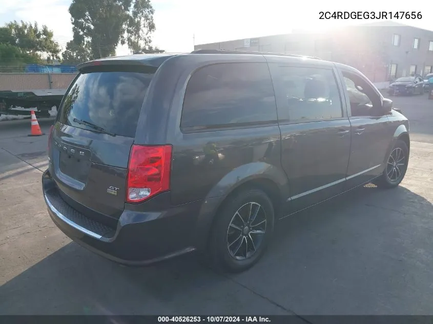 2018 Dodge Grand Caravan Gt VIN: 2C4RDGEG3JR147656 Lot: 40526253