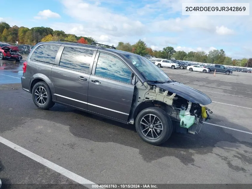 2018 Dodge Grand Caravan Gt VIN: 2C4RDGEG9JR342869 Lot: 40563763