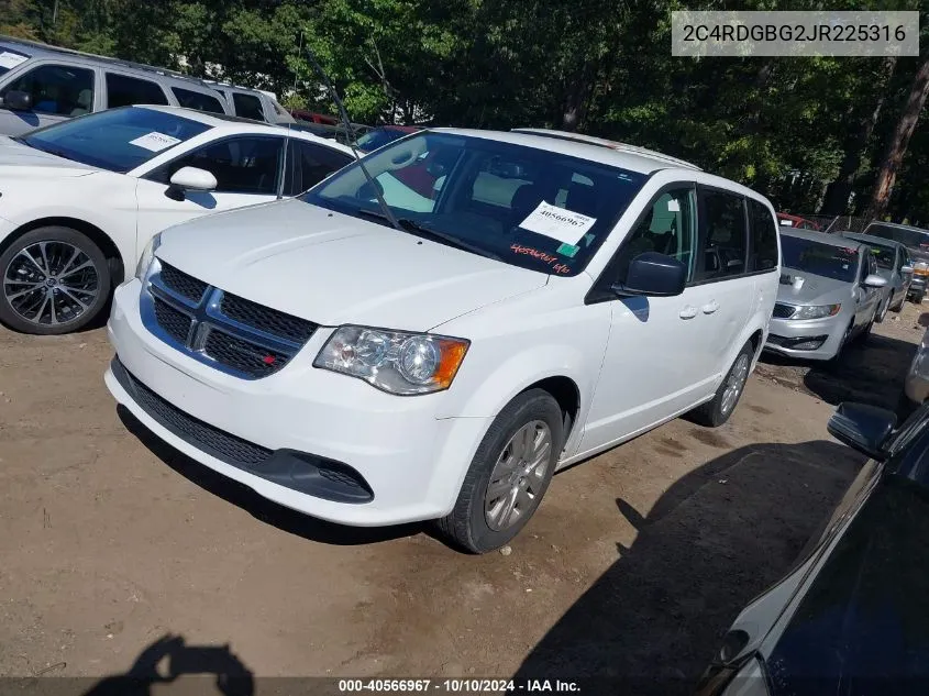 2018 Dodge Grand Caravan Se VIN: 2C4RDGBG2JR225316 Lot: 40566967