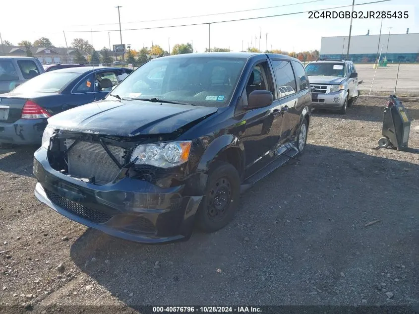 2C4RDGBG2JR285435 2018 Dodge Grand Caravan Se